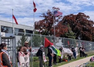 In Ontario, Canada, Protesters Call on Midland Factory to Shut Down Killing Machines