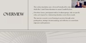Strategy Simulation Helps Participants Think Through Defense Without War