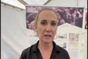 Estrella Gal&aacute;n, Eurodiputada por Espa&ntilde;a, (Mensaje Contra la Guerra)