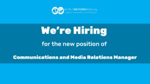 We're Hiring for a New Position: Communications and Media Relations Manager