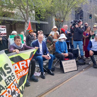 Opposition to arms manufacturers at the Land Forces Expo in Melbourne - 13 September 2024