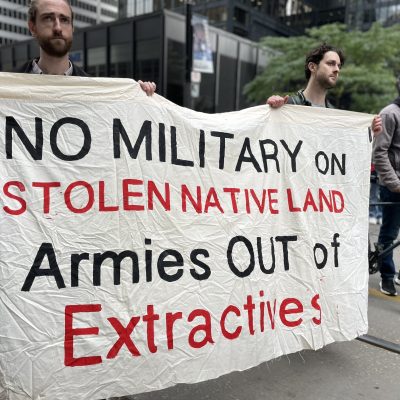 no military on stolen native land
